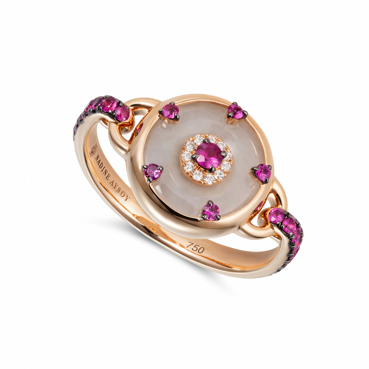 Celeste Petite Pink Sapphire Ring