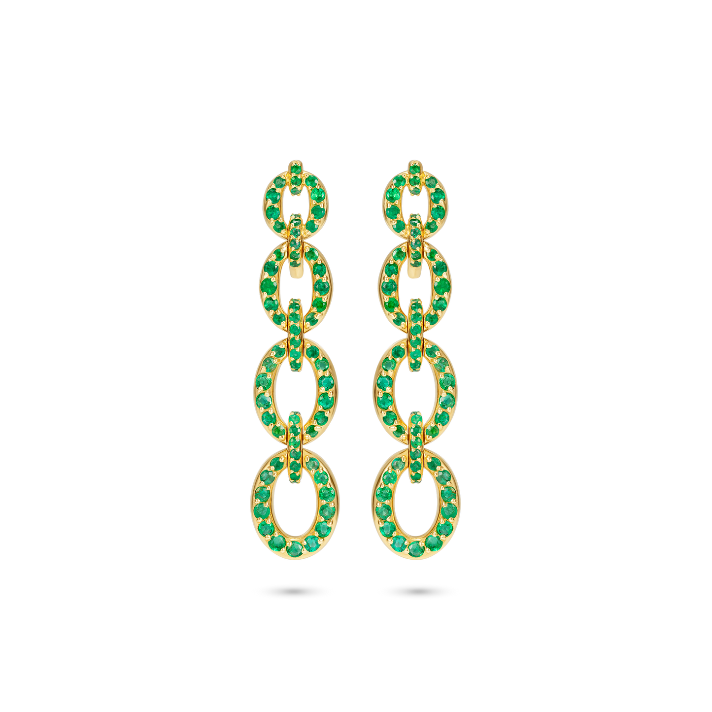 Catena Emerald Long Earrings