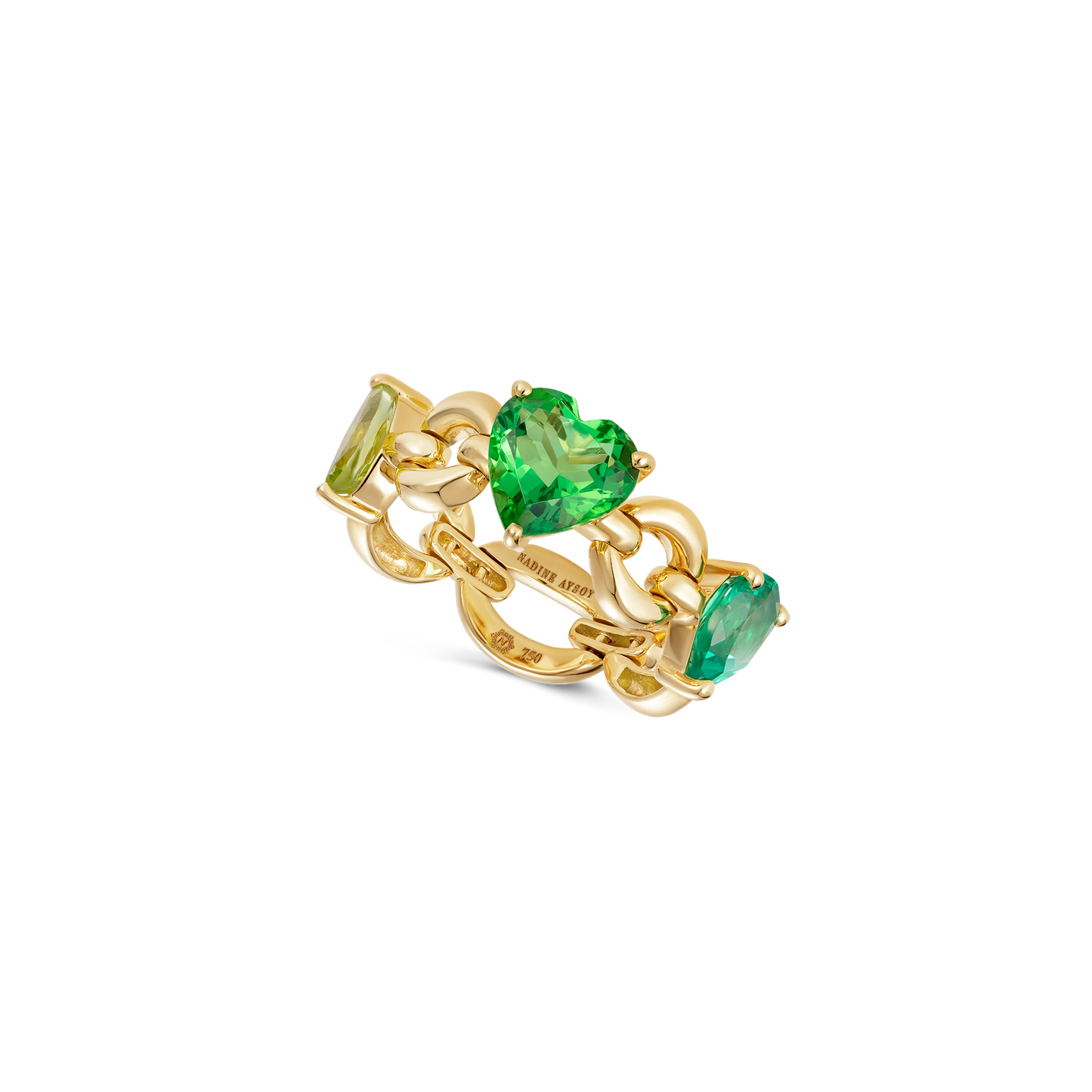 Catena Petite Multi Stone Green Ring
