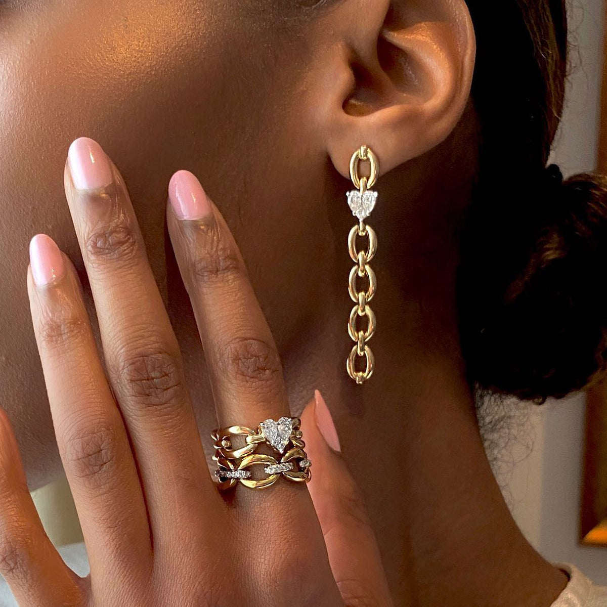 Catena Petite Diamond Illusion Heart Ring